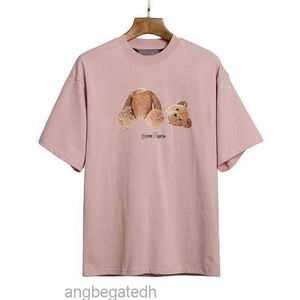 Angel T-shirts Palm Palm Trendy Decapitated Teddy Bear Print T-Shirt