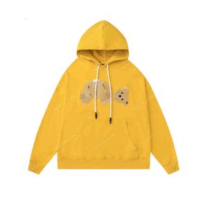 Nowy ciepły z kapturem Brown Bear Mens Projektanci Pullovers Bluzy dla mężczyzn odzież żółty fioletowy zielony biały czarny szary czerwony czerwony rękaw S10