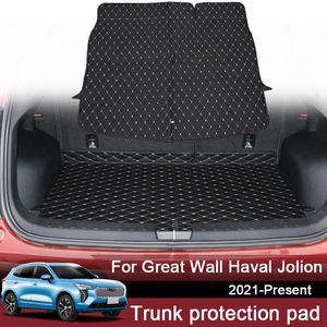 1pc Auto Nach Hinten Stamm Matte Für Great Wall Haval Jolion 2021-2024 Leder Wasserdichte Auto Cargo-Liner interne Zubehör