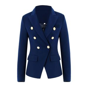 2022SS Womens 디자이너 의류 새로운 캐주얼 슬림 여성 자켓 솔리드 컬러 더블 행 여성 패션 코트 플러스 사이즈 여러 색상 사용 가능