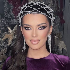 Luksusowa Celebrity Bridal Hair Stick Tiaras Headpieces na biżuterię ślubną Urodziny Urodziny Urodziny Akcesoria Korona Klejnoty Ślubne Brides Jewellries