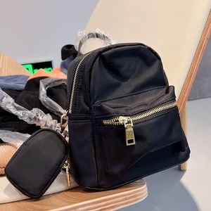 Women Backpacks Fashion Shoulder Bags Fashion Backpack Nylon Canvas Handbags Mini School Bag Coin Case Wallets Purse 7colors Handbag