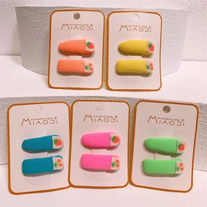 2 pezzi nuovi bambini coreani moda carina frutta fragola ciliegia spugna BB clip dolce ragazza principessa accessori per capelli a forcina