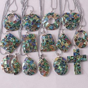 Collane con ciondolo Gioielli da donna Perline naturali Conchiglia di abalone blu della Zelanda per realizzare collana 1 pezzo pendente