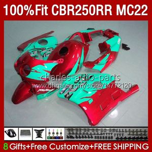 حقن MC22 250CC لهوندا CBR250 CC CBR 250RR 250 RR 90 91 91 94 94 95 Cyan Red 1996 1997 1998 1999 131NO.233 CBR250RR 1990 1991 1992 1993 1993 1995 96 97 98 98 98 98 98 98 99 Fairing