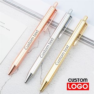 Business Gift Metal Metal Pen Grátis Exame de estudante personalizado Escrita de caneta Pen publicitária Creative Pen Wholesale Office Supplies 220712