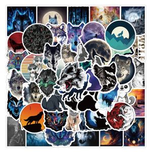 50 st Wolf Stickers Wolves graffiti Stickers för DIY Bagage Laptop Skateboard Motorcykel Cykel Sticker