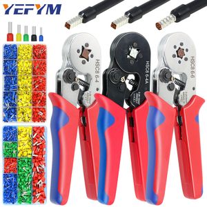 Tubular Terminal Crimping Tools Mini Electrical Pliers HSC8 6-4A/6-4 0.25-10mm 23-7AWG 6-6 0.25-6mm High Precision Clamp Sets 220428