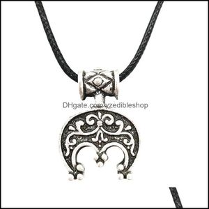 Pendant Necklaces Pendants Jewelry Nostal Slavic Luna Crescent Moon Necklace Lunitsa Amet Good Lu Dl