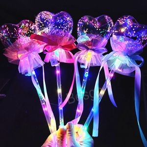 LED Glow Ball Stick Prinzessin Leuchten Zauberstab Weihnachten Halloween Dekoration Sternenhimmel Zauberstäbe Konzert Party Luminous Stick BH7127 TYJ