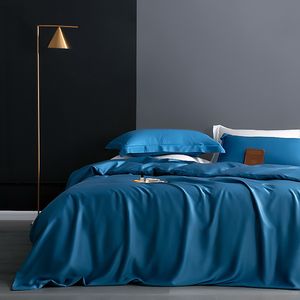 Duvet Cover 자연 뽕나무 실크 퀼트 고급 실크 퀸 킹 킹 이불 커버 솔리드 컬러 이불 커버 220x240