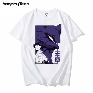 Japan anime otaku shinji nigki och asuka langley soryu t shirt män manga unisex streetwear t shirt casual tecknad homme tshirt 220712