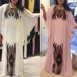 Ethnic Clothing KK Evening Dresses For Women Plus Size African Print Maxi Dress Muslim Fashion Abaya Boho Gown 2022 Spring Summer Lady