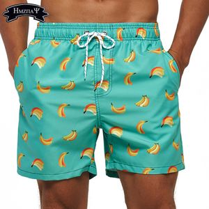 Mens Pouco de nadar curto com estampamento rápido rápido com roupa de banho de malha de roupa de banho