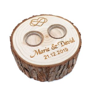 Personalized Wedding Engraved Custom Names and Date Wooden Proposal Ring Bearer Box Bridal Shower Gift 220707