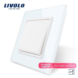 Livolo Üreticisi AB Standart Lüks Kristal Cam Panel Düğmesi 2 Yolu Anahtar Klavye Anahtar Pad Cross Y200407