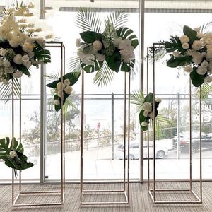 200 CM Colonna in ferro Supporto Decorazione di nozze Cartellone Banner Sfondo Schermo Fiore Display Festa di compleanno Fondali scenici Palloncini Palloncini in rattan Cornice Rack