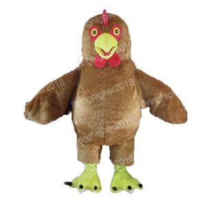 Halloween Chicken Mascot Costume Cartoon Anime Tema Personagem Carnaval Adulto Vestido Unissex Festa de Aniversário de Natal