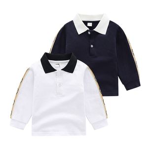 Çocuk Sweaters Sonbahar Ekose Toddler Boy Sweater Uzun Kollu Sahte İki Parçalı Örme Erkek Külkü Çocuk Giyim 2-7y