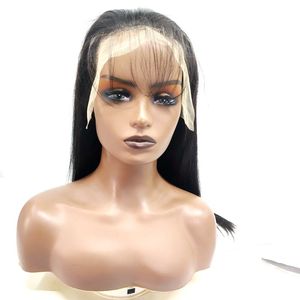 Wholesale Pre Plucked 13X4 13X6 Lace Frontal Wig Virgin Brazilian Human Hair Transparent Lace Fronr Wigs Sraight Body Wave Deep