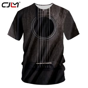 Marka Gitar Sanat Müzik Enstrümanı Yaz 3D Tam Baskı Moda Tişört Baskı Hip Hop Stili Tshirt Sokak Giyim Sıradan 220623