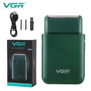 VGR Araba Jilet Taşınabilir Razor Erkek Elektrikli Mini Jilet Itme Beyaz Pistonlu Tıraş V-390 220322