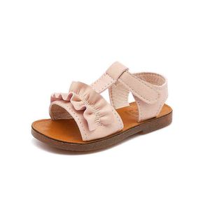 Dzieci Dziewczynek Sandały Summer Moda Buty Maluch Księżniczka Sandały Miękkie Silniki Sneakers Dzieci Buty plażowe G220418