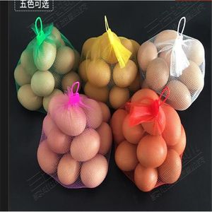 Wholesale nylon mesh bags small for sale - Group buy Storage Bags Encrypted Net Pocket Mesh Bag Supermarket Nylon Sales For Eggs And Small Commodities Fruit BagStorage