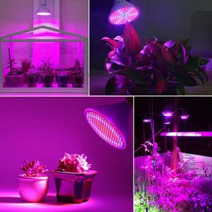 LED Grow Light 6W 15W 20W E27 220V Tam Spektrum Fito Lambası 60LEDS Sera için Ampul Kapalı Bitkiler Hidroponik