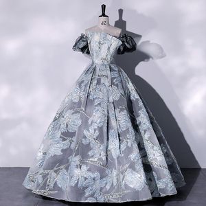 Sukienki swobodne Odłączane rękaw Vintage Składone gwiazdy Dream Fairy Long Sukienka Studio Stage Chorus Victorian Dresscasual
