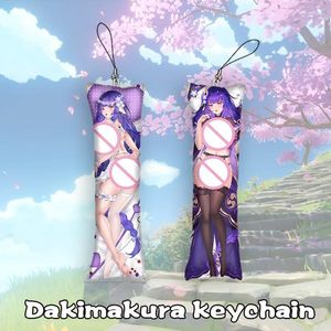 Keychains Genshin Impacto Beelzebul Raiden Shogun Mini Dakimakura Keychain Anime Chain -chave pendurada PENELENTE PENELENTE KEYCHAINKEYCHINES forb2