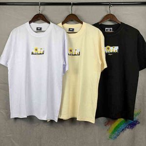 Magliette firmate da uomo Kith Diamond T-shirt nera tinta unita a maniche corte Abbigliamento moda Marchio Girocollo Slim Social Spirit Guy Half Man 000040