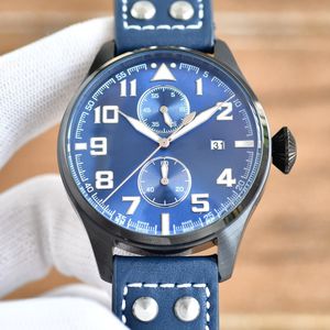 Mäns Watch Ocean Series 45mm högkvalitativ pilotserie Automatisk mekanisk topp 316 Rostfritt stålfodral Rummi Rem Designer Movement Watches Watchs