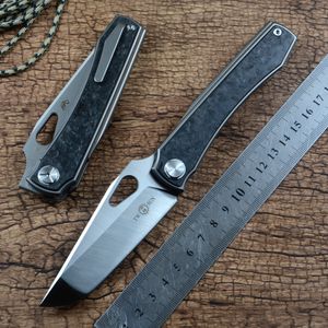 TWO SUN TS136 Titanium Handle Folding Knife - M390 Steel Tactical Camping & Hunting Pocket Knife with Quick Open Feature