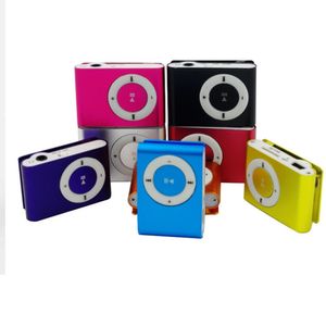 Mini Clip Lettore MP3 Lettore musicale Mp3 portatile USB impermeabile sportivo compatto in metallo con slot per schede TF