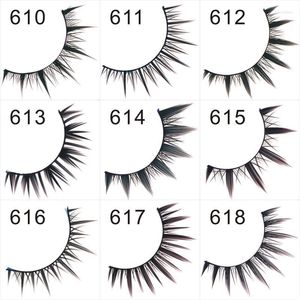 False Eyelashes 610-620 Fashion Extensions High Quality Lashes Single Packing Fake Eye Wholesale FreeFalse Harv22