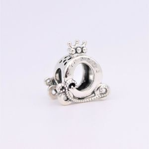 Polished Crown O Carriage Charm 925 Silver Pandora Charms for Bracelets DIY Jewelry Making kits Loose Bead Silver wholesale 798323