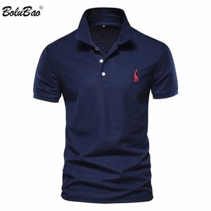 Men's Polos BOLUBAO Brand Polo Shirt Mens Casual Deer Embroidery Cotton Polo shi 220823