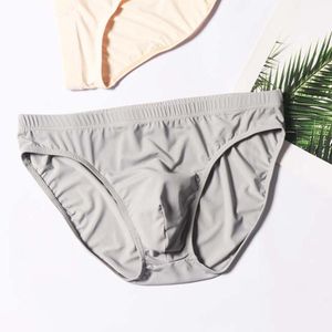 Underbyxor mens halva rena trosor låg-rise bikini påse andas ism silk knickar tonårs ungdom underkläder pojkar sexiga u konvexunderbyxor