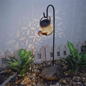 Solar angetriebene Bewässerung kann feenheigere Duschkunst -LED -Lattern für Garten im Freien in Hof Dekorationen J220531 bestreuen. J220531
