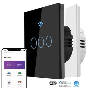 Switch Wi-Fi Touch Light EU Wall 1 2 3 Gang Way Smart For Android IOSSwitch