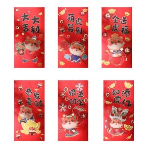 Geschenkverpackung, chinesisches Jahr, rote Umschläge des Tigers Hong Bao 2022, Glücksgeldpaket, Geschenk