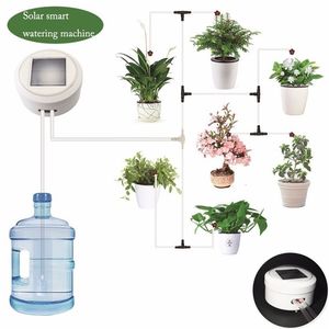 FB Akıllı Bahçe Otomatik Güneş Sulama Sistemi Enerji Şarj Su Pompası Zamanlayıcı Sistemi Succulents Bitki Damla Sulama T200530