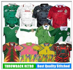 Retro 70 Mexico Blanco Soccer Jersey 86 94 98 2006 Hernandez H.Sanchez Football Shirt Luis Garcia Campos Maillot Marquez 2010 1999 Kits Kits Ninos