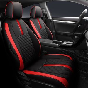 Custom Car Seat Cover For Honda Select Civic 20-22 Years 11th generation Rear Row W 40-60 Split Leatherette Black blue Cover Accessories