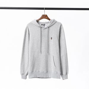 Mens Bape Hoodie Designer Hoodies Designer Hoodie Men Bathing Ape Hoody 100% Cotton Black Military Green Light Grey Dark Grey Clothing 3WG9