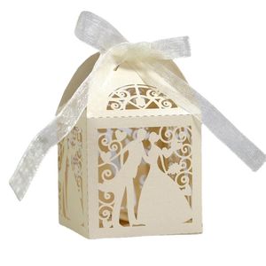 25st Wedding Bride Bridegroom Boutique Presentlåda för gästgynnar Packaging Party Valentine's Day Gifts Wrapping Boxes Wholesale 220427