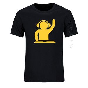 Artı Beden Için Kulüp Giyim toptan satış-Erkek Tişörtler Adam Tişörtleri DJ Turntable Music Techno Kulüp Kulübü Mürettebat Boyun Pamuk Üstleri Tee Tee Artı Boyut Giysileri