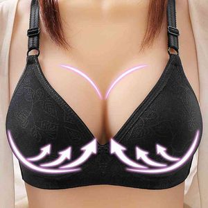 Mulheres lingerie top women sutiãs para mulheres push up sutiã sem fio tiras de cueca íntima de tamanho grande de sutiã de brasserie fino l220726