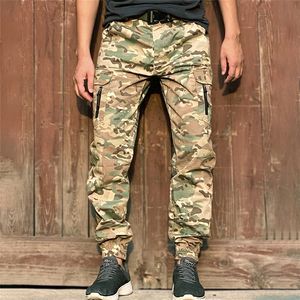 Mege Tactical Jogger Men Streetwear US Army Camouflage Cargo Prace Spodnie Urban Casual Pants 220705